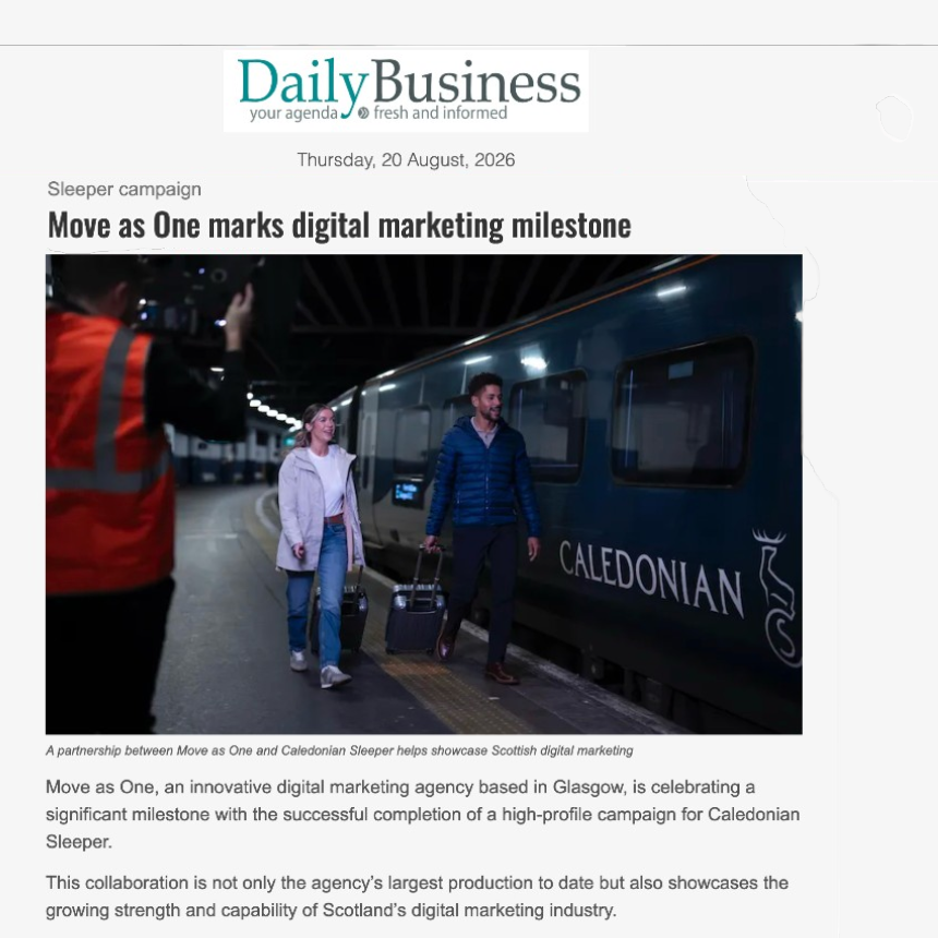 Daily Business coverage of Move as One and Caledonian Sleeper